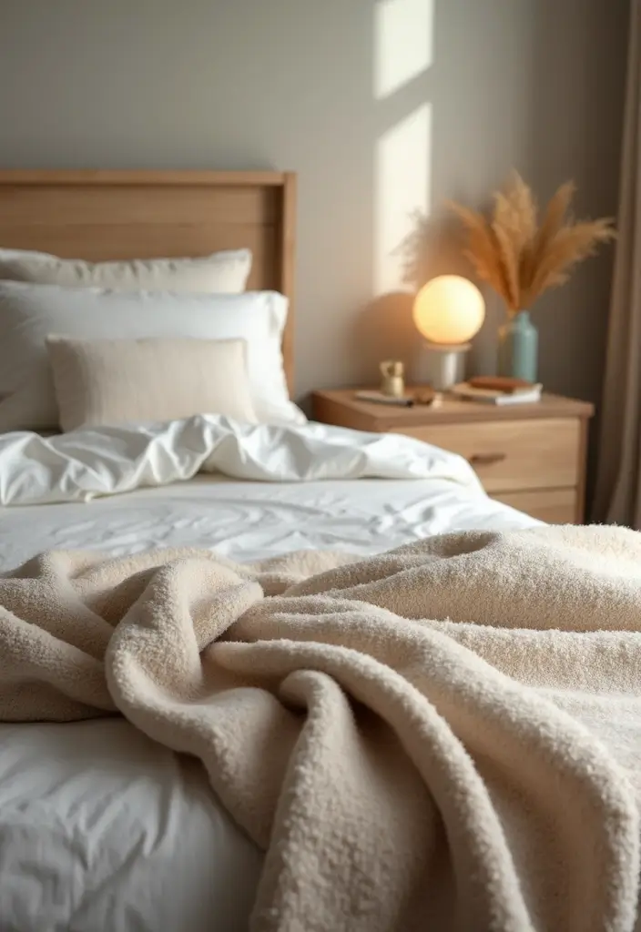 27 Birthday Bedroom Decorations for Him Ideas That Feel Romantic and Thoughtful - 12. Cozy Throw Blankets