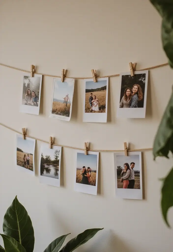 27 Birthday Bedroom Decorations for Him Ideas That Feel Romantic and Thoughtful - 5. Thoughtful Photo Displays