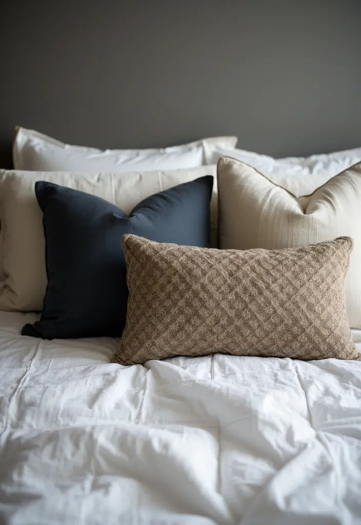 27 Birthday Bedroom Decorations for Him Ideas That Feel Romantic and Thoughtful - 6. Masculine Decorative Pillows