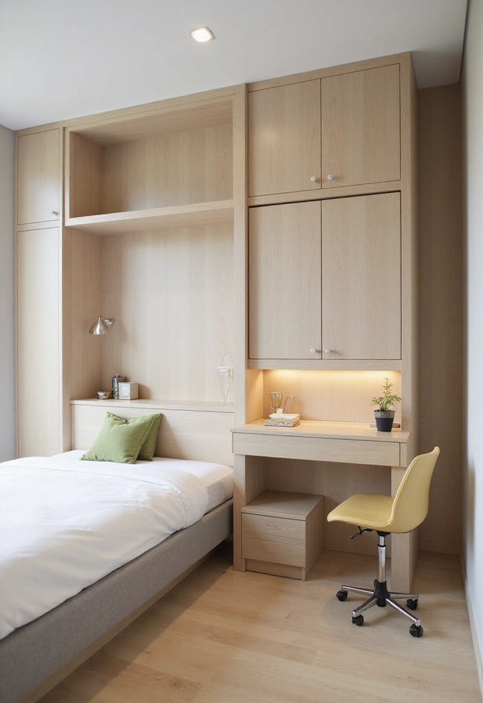 27 Cream and Beige Bedroom Ideas That Are Calm & Timeless - 20. Multi-Functional Furniture