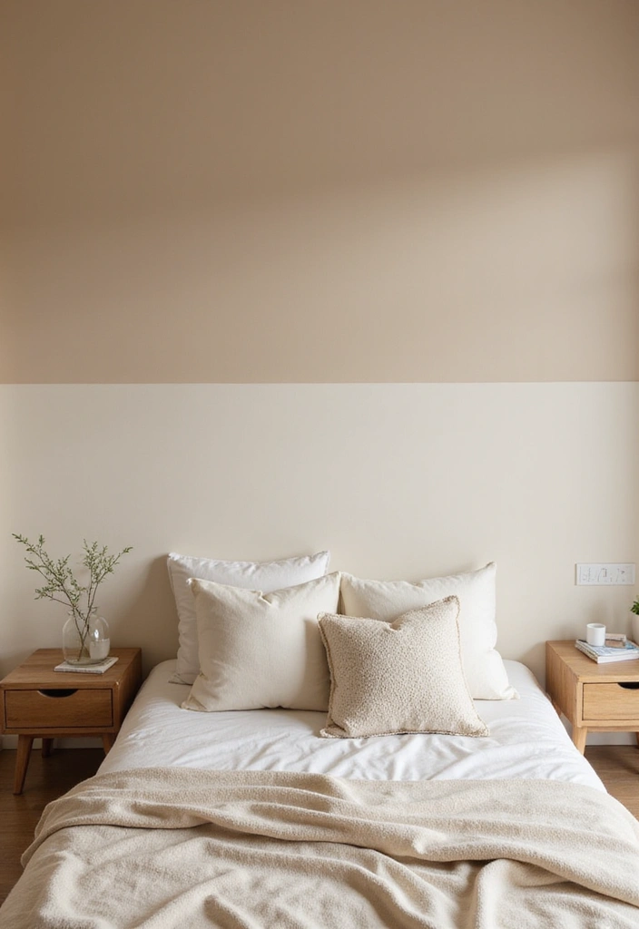 27 Cream and Beige Bedroom Ideas That Are Calm & Timeless - 26. Tranquil Color Gradients