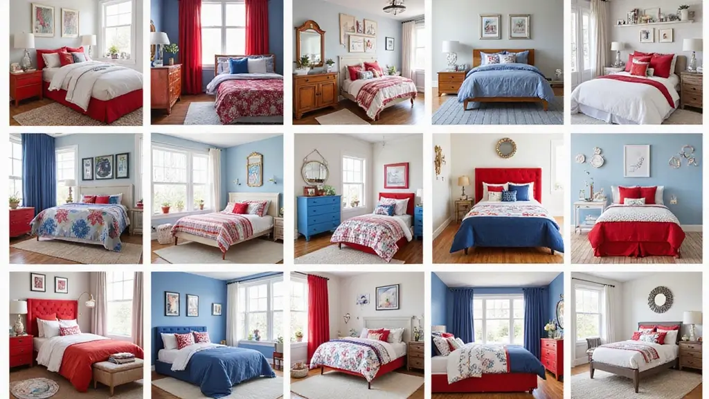 27 Red White and Blue Bedroom Ideas That Look Bold and Patriotic