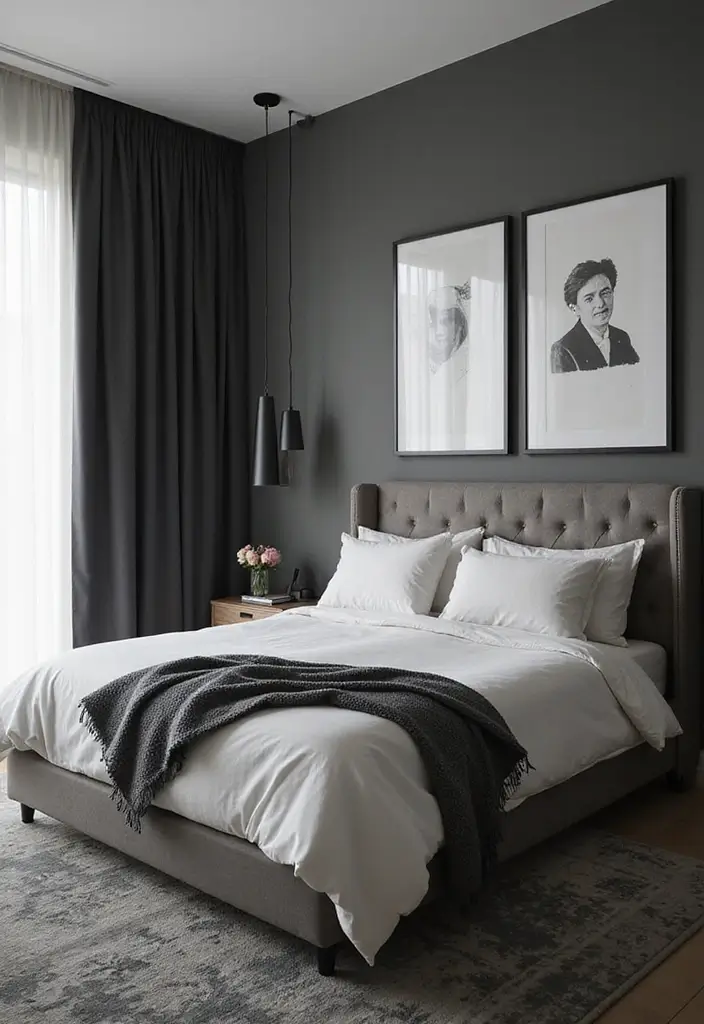 28 Simple Bedroom Design Modern Ideas That Feel Clean and Calm - 11. Monochromatic Themes