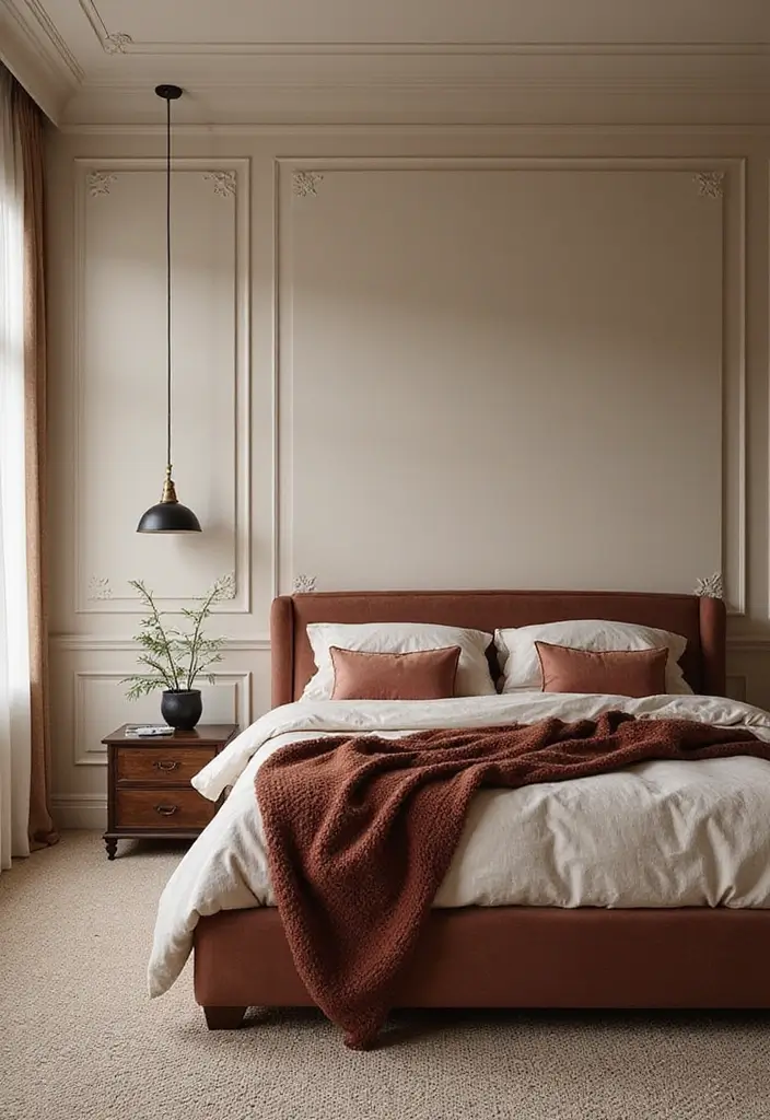 29 Dark Bedroom Wall Colors That Create a Moody and Relaxing Space - 29. Rich Cream