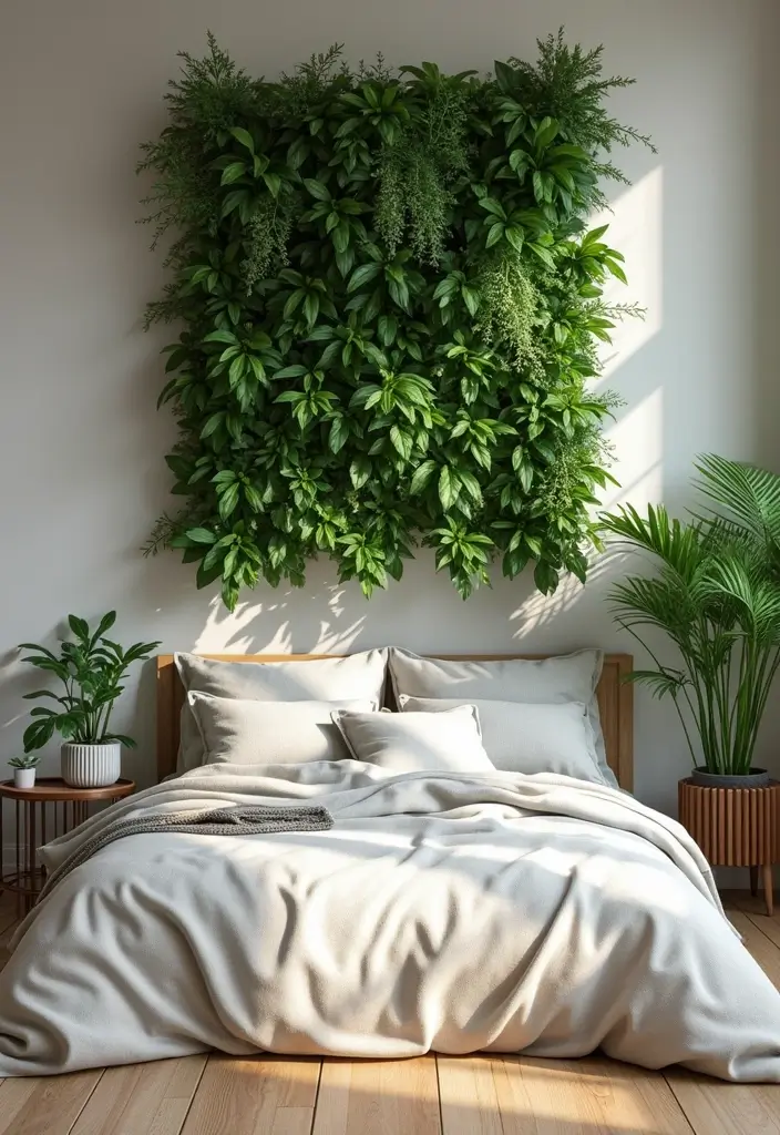 29 Wall Drop Design Bedroom Ideas That Look Sleek and Modern - 3. Vertical Gardens