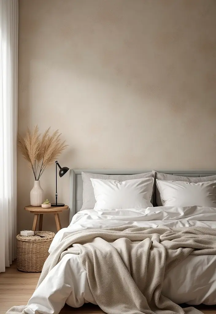 29 Wall Drop Design Bedroom Ideas That Look Sleek and Modern - 4. Textured Wallpaper