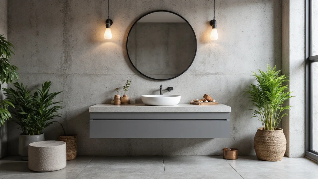 14 Concrete Wall Bathroom Ideas With Modern Style