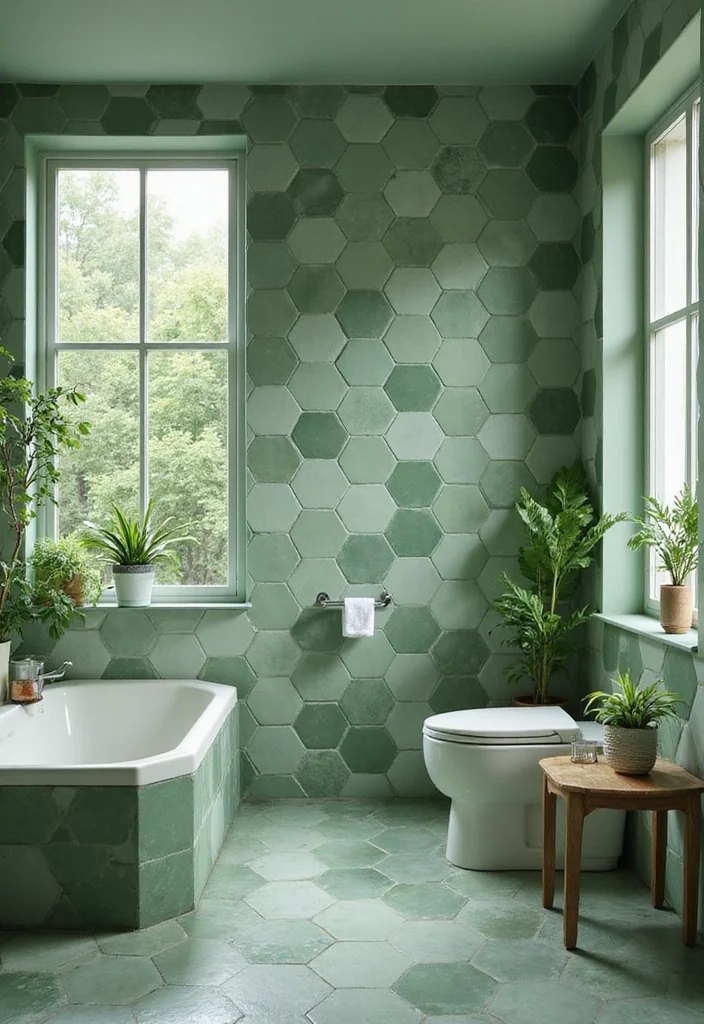 14 Green Hexagon Tile Bathroom Ideas With Fresh Energy - Conclusion
