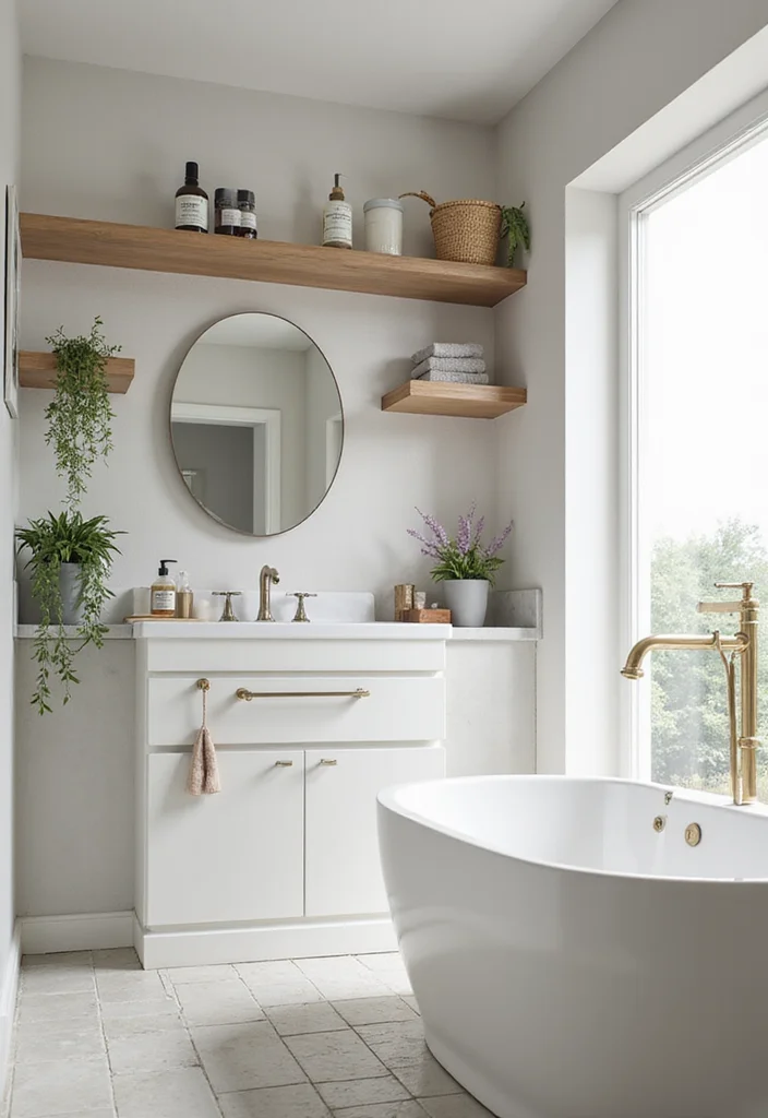 14 Minimalist Bathroom Vanity Ideas For Clean Living - 5. Open Shelf Vanities