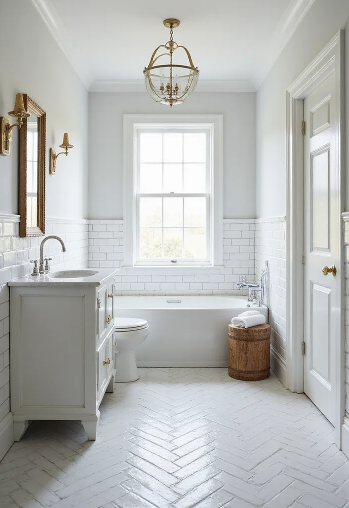 14 Porcelain Tile Bathroom Ideas For Durable Beauty - 14. Timeless Subway Tiles