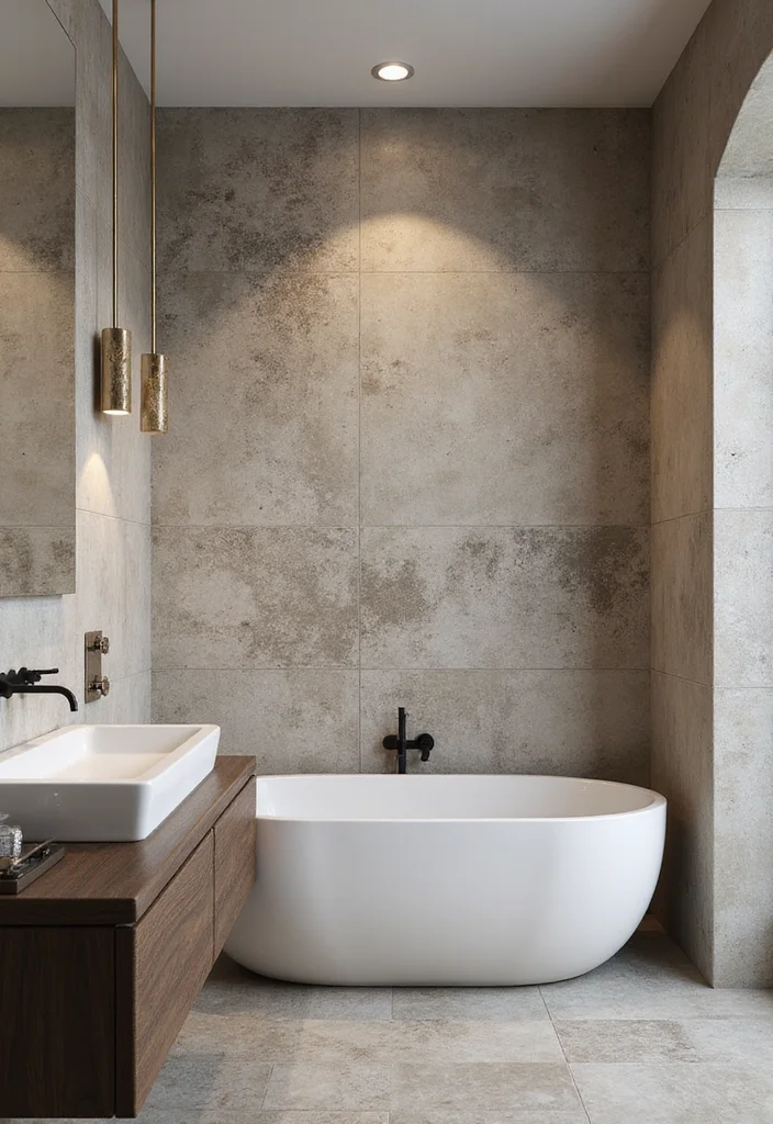 14 Porcelain Tile Bathroom Ideas For Durable Beauty - 4. Textured Tiles