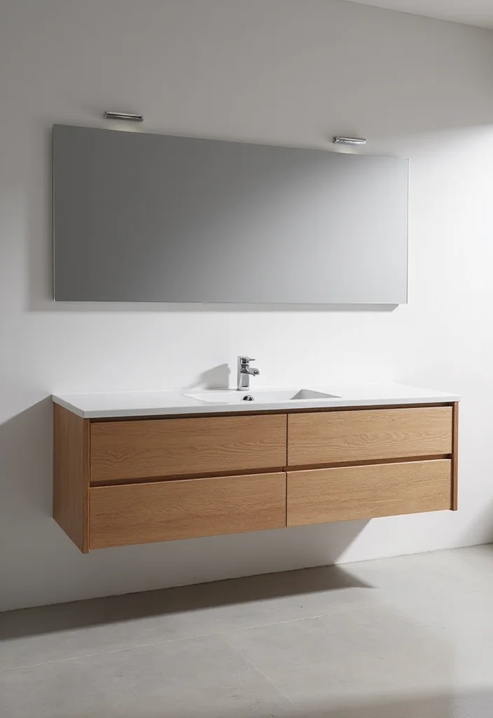 14 Shaker Bathroom Vanity Ideas With Timeless Appeal - 13. Integrated Sinks
