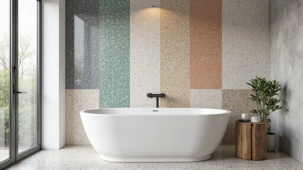 14 Terrazzo Tile Bathroom Ideas With Trendy Style