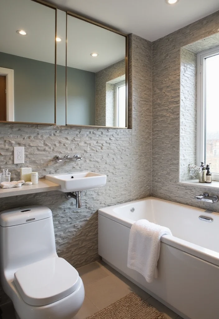 14 Textured Tile Bathroom Ideas With Depth - 14. 3D Textured Tiles