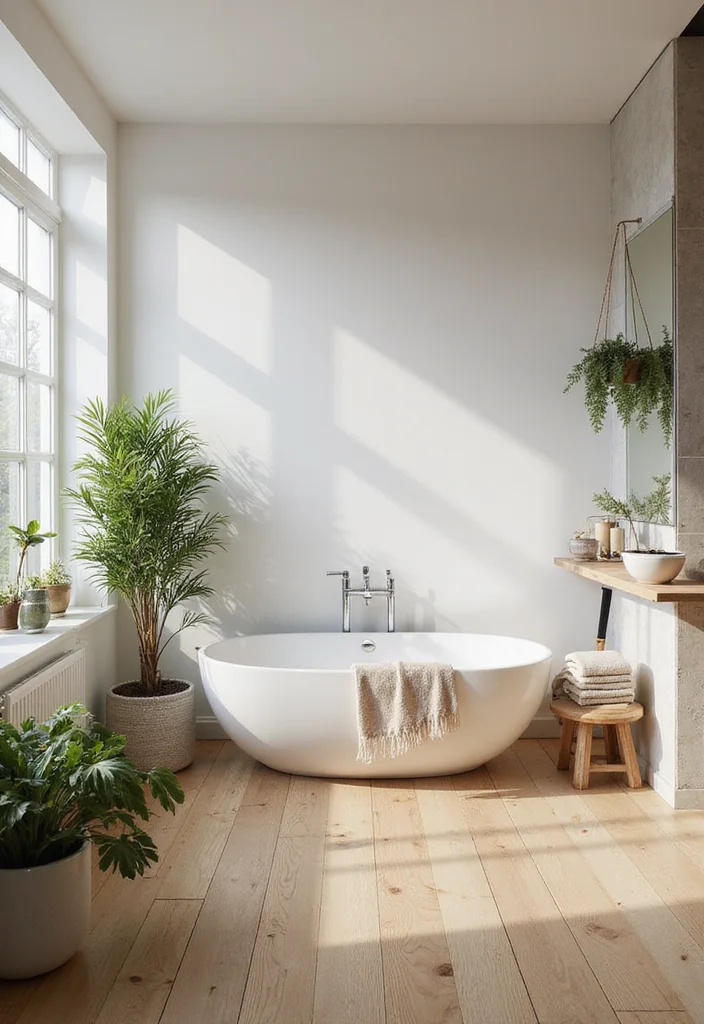 14 Wood Tile Bathroom Floor Ideas For Natural Warmth - 1. Classic Oak Charm