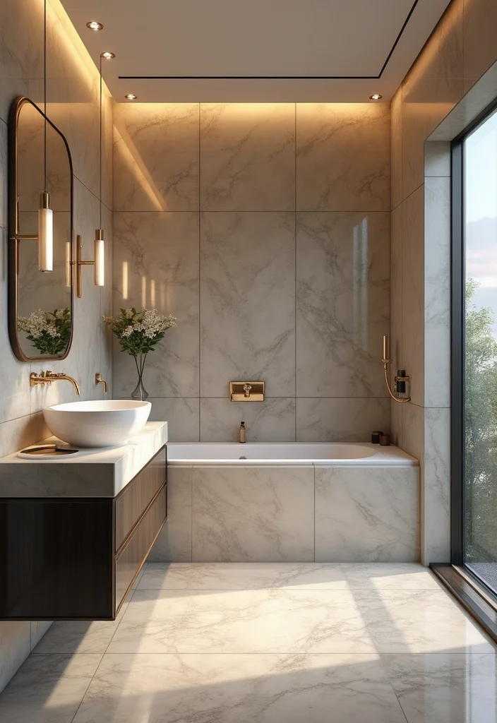 16 Bathroom Wall Tile Designs That Transform Any Space - 12. Luxury Glass Tiles