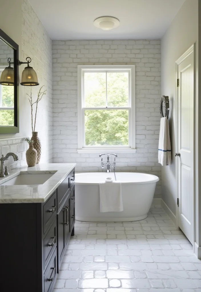 16 Bathroom Wall Tile Designs That Transform Any Space - 3. Subway Tiles with a Twist
