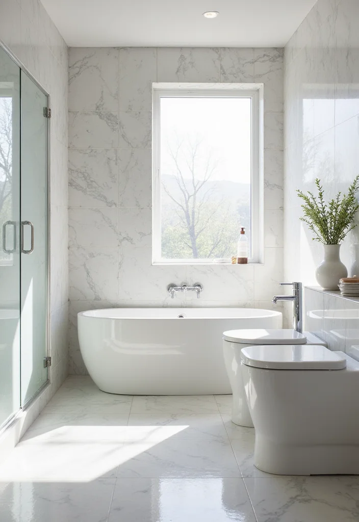 16 Bathroom Wall Tile Designs That Transform Any Space - 9. Glossy Finishes for Light Reflection