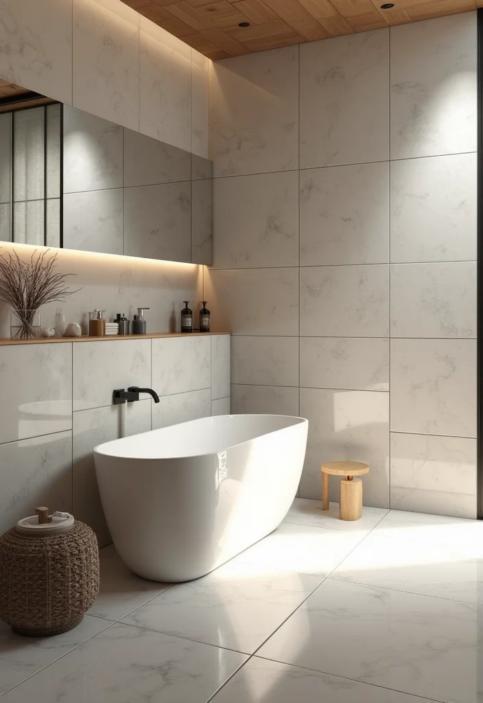 16 Luxury Bathroom Tile Ideas For High End Homes - 12. Glossy Ceramic Tiles