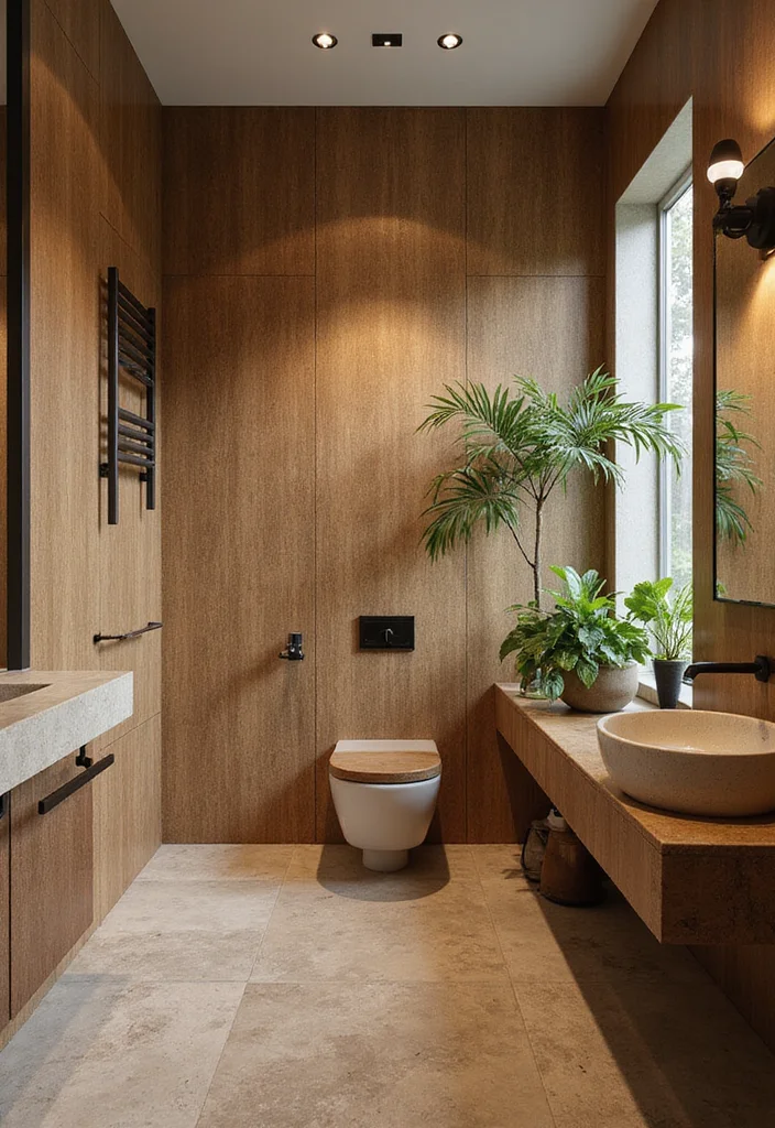 16 Luxury Bathroom Tile Ideas For High End Homes - 3. Sustainable Bamboo Tiles