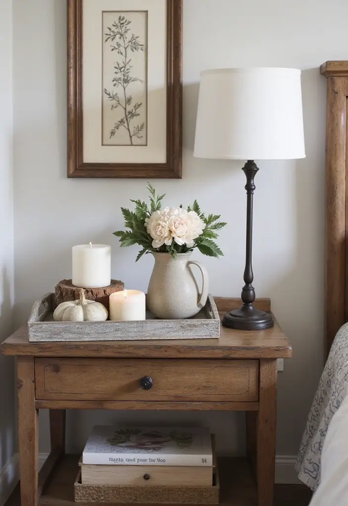 26 Fall Decor for Bedroom Ideas That Feel Cozy and Seasonal - 12. Decorative Trays