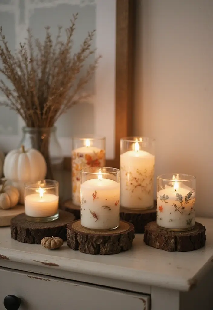 26 Fall Decor for Bedroom Ideas That Feel Cozy and Seasonal - 14. Seasonal Scented Candles