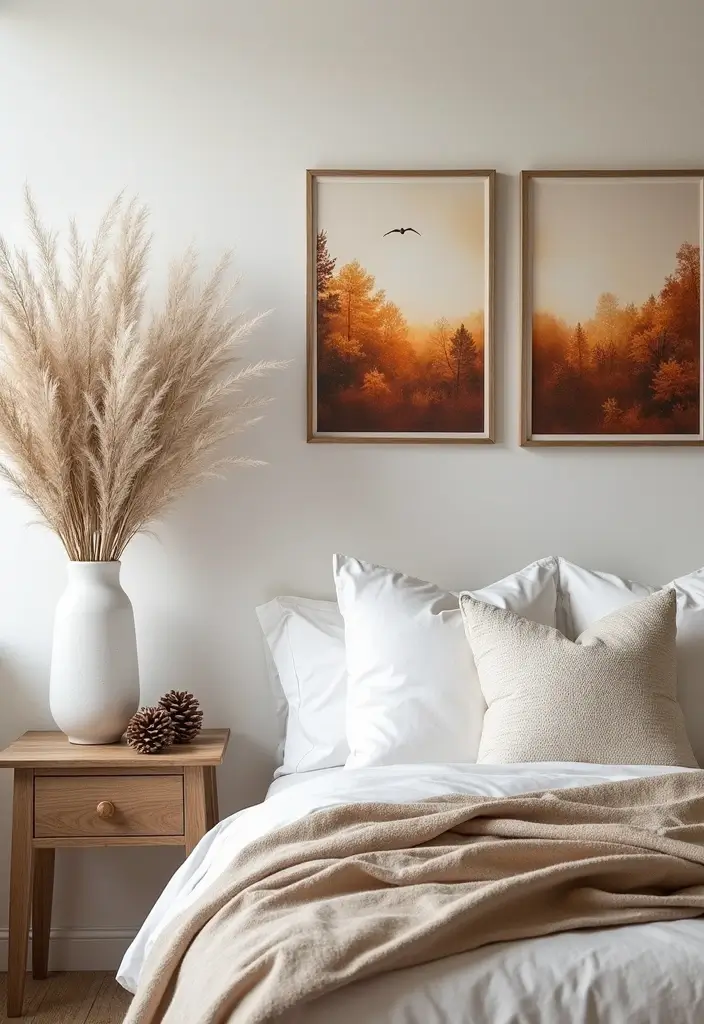 26 Fall Decor for Bedroom Ideas That Feel Cozy and Seasonal - 5. Nature-Inspired Decor