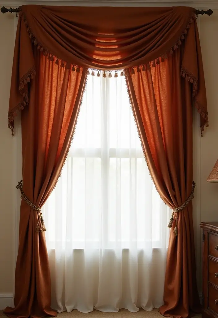 26 Fall Decor for Bedroom Ideas That Feel Cozy and Seasonal - 7. Seasonal Window Treatments