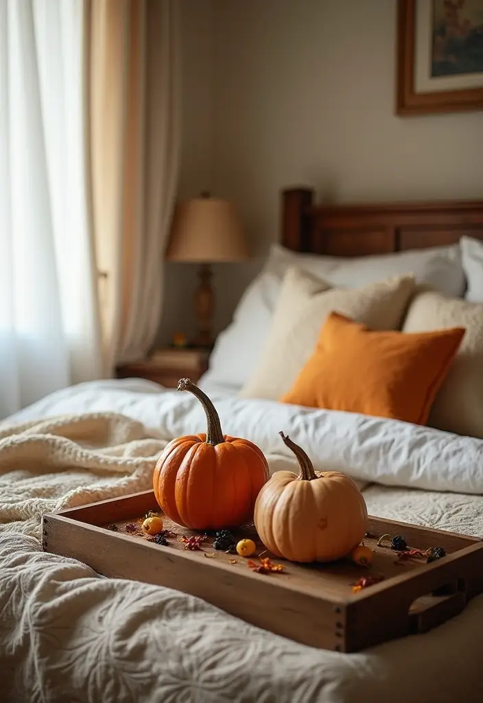 26 Fall Decor for Bedroom Ideas That Feel Cozy and Seasonal - 8. Harvest-inspired Accessories