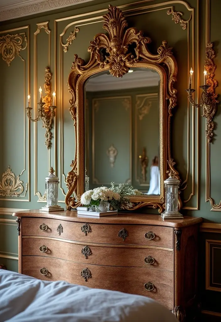 26 Mirror Design for Bedroom Ideas That Add Light and Style - 17. Venetian Mirrors