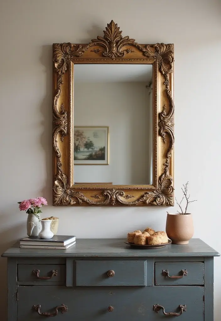 26 Mirror Design for Bedroom Ideas That Add Light and Style - 7. Decorative Framed Mirrors
