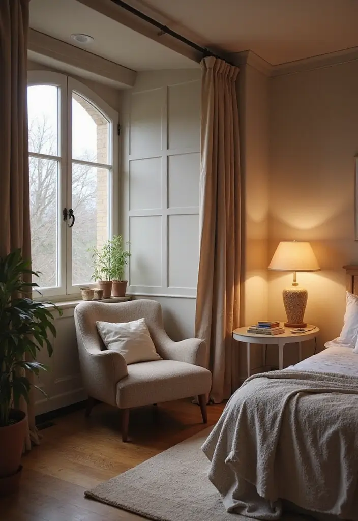 26 Modern Home Interior Design Bedroom Ideas That Feel Sleek and Elegant - 15. Cozy Reading Nook