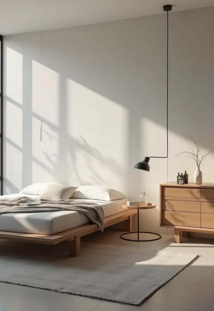 26 Modern Home Interior Design Bedroom Ideas That Feel Sleek and Elegant - 2. Minimalist Furniture Choices