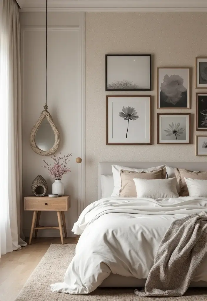 26 Modern Home Interior Design Bedroom Ideas That Feel Sleek and Elegant - 8. Artful Wall Treatments