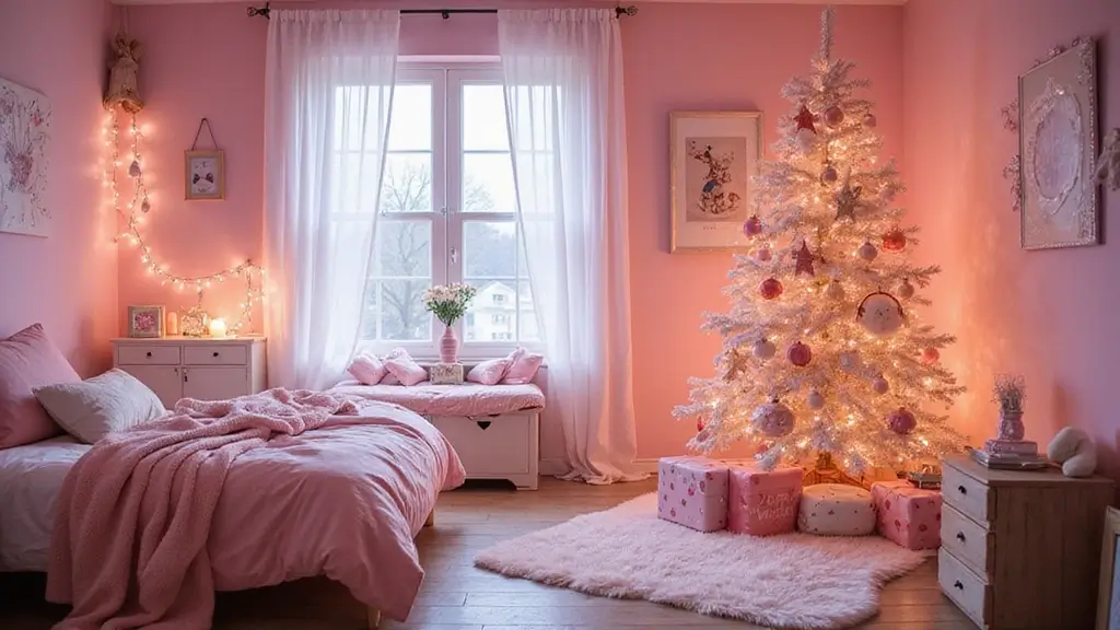 26 Pink Christmas Bedroom Decor Ideas That Add Holiday Magic