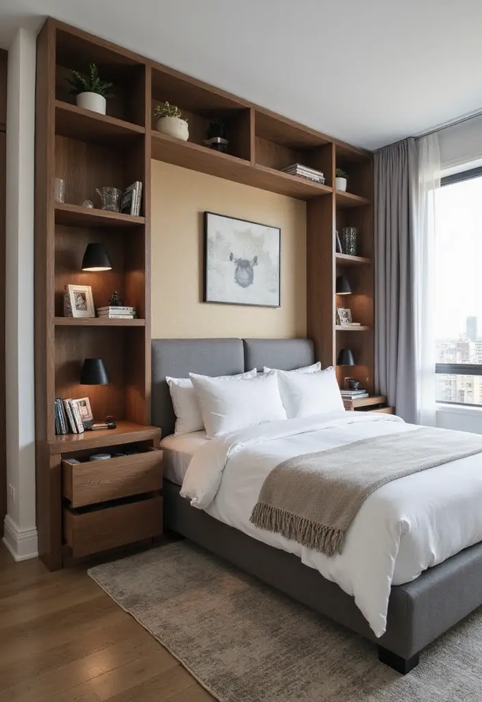 27 Bedroom Cub Board Interior Design Ideas That Feel Organized and Clean - 11. Hidden Storage Solutions