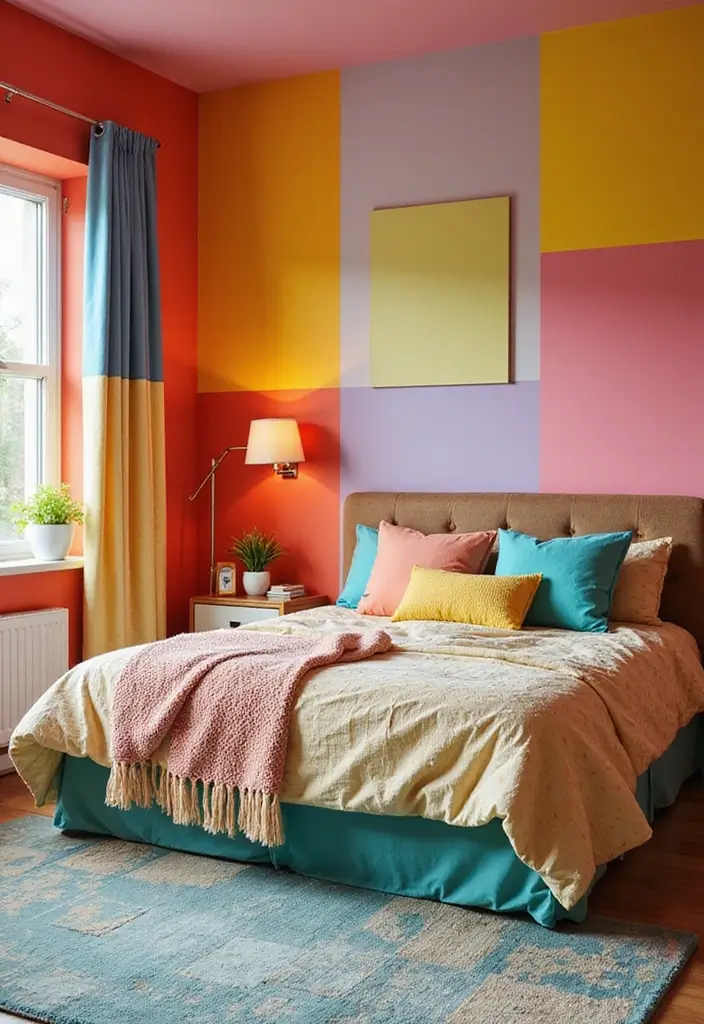 27 Bedroom Cub Board Interior Design Ideas That Feel Organized and Clean - 7. Color Blocked Style