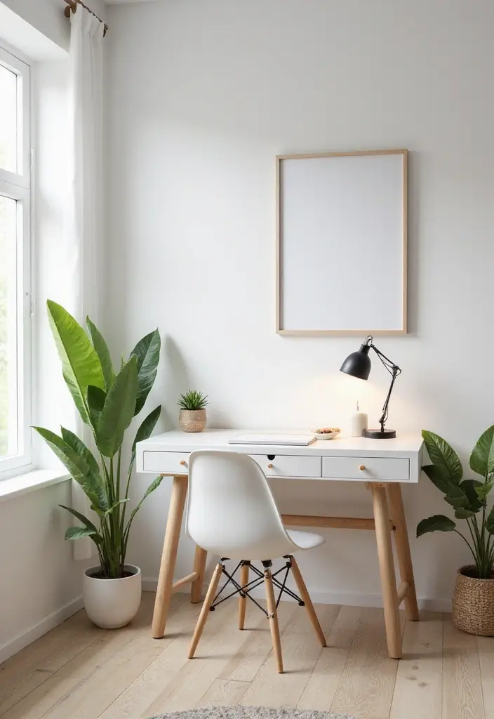 27 Birthday Bedroom Decorations for Him Ideas That Feel Romantic and Thoughtful - 17. Minimalist Desk Space