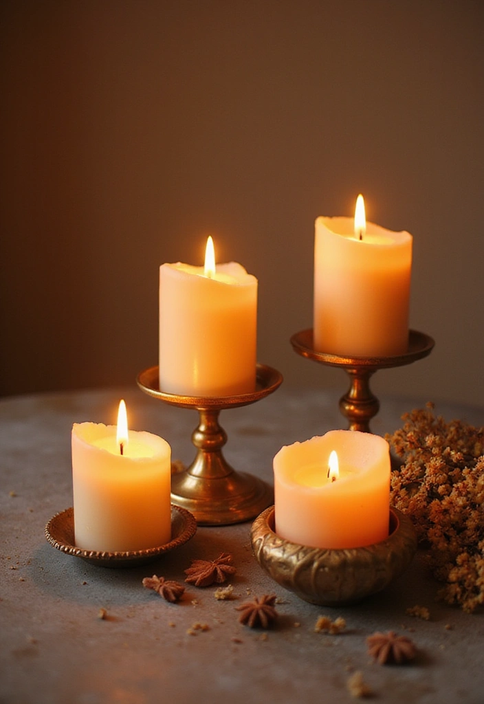 27 Birthday Bedroom Decorations for Him Ideas That Feel Romantic and Thoughtful - 4. Scented Candles