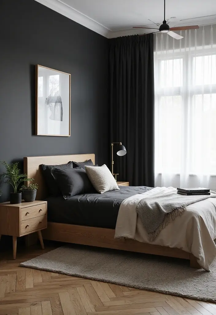 27 Black and Cream Bedroom Ideas That Feel Sophisticated & Calm - 22. Unique Nightstands