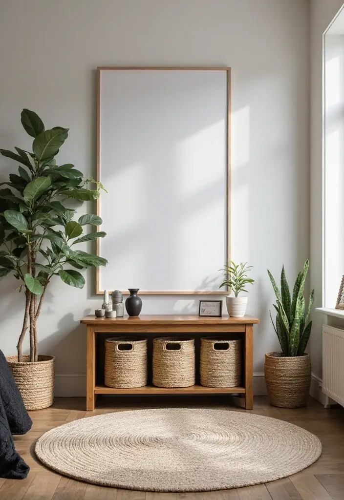 27 Black and Cream Bedroom Ideas That Feel Sophisticated & Calm - 7. Natural Elements