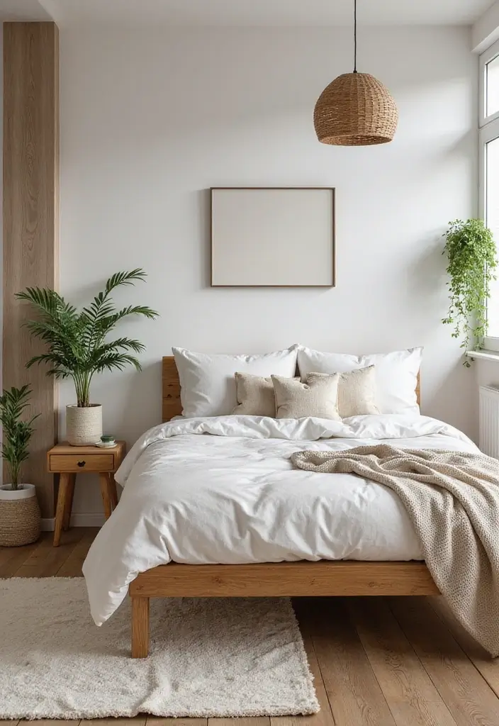 27 Boho Style Bedroom Decor Ideas That Feel Free & Earthy - 2. Natural Wood Accents