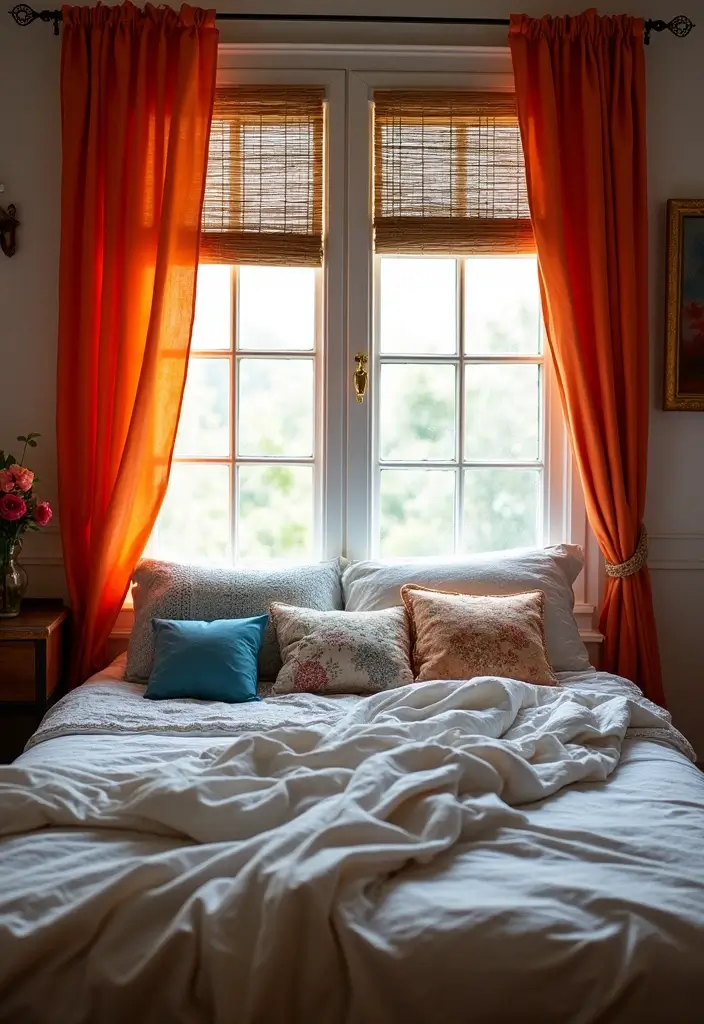 27 Boho Style Bedroom Decor Ideas That Feel Free & Earthy - 24. Unique Window Treatments