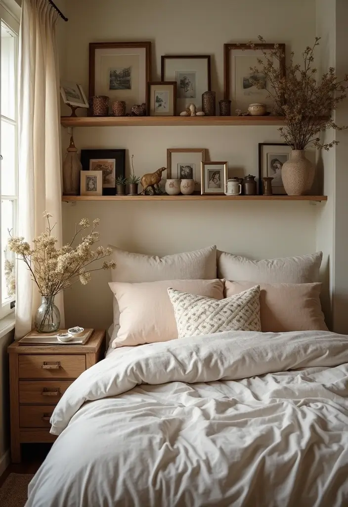 27 Boho Style Bedroom Decor Ideas That Feel Free & Earthy - 25. Personal Mementos
