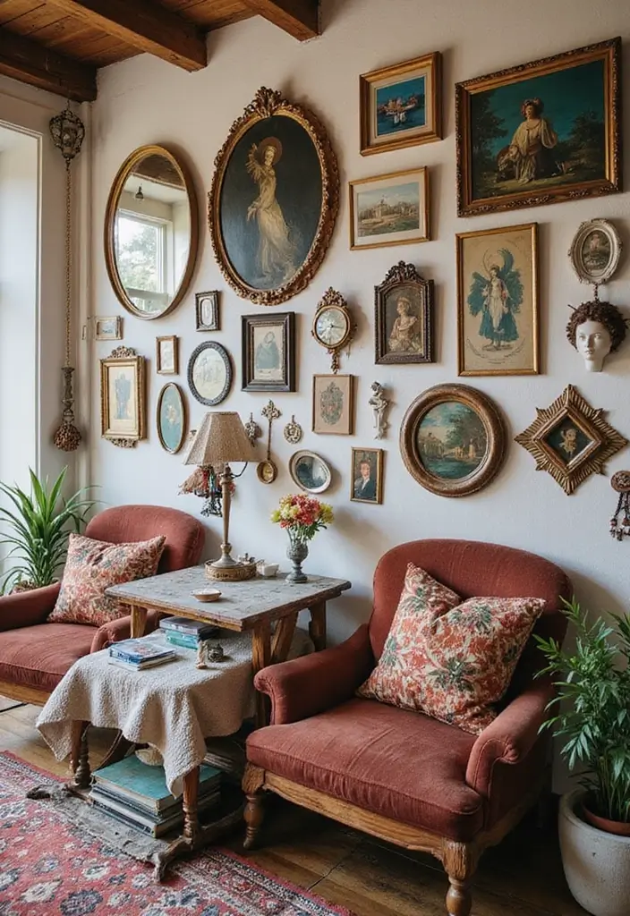 27 Boho Style Bedroom Decor Ideas That Feel Free & Earthy - 5. Boho Gallery Walls