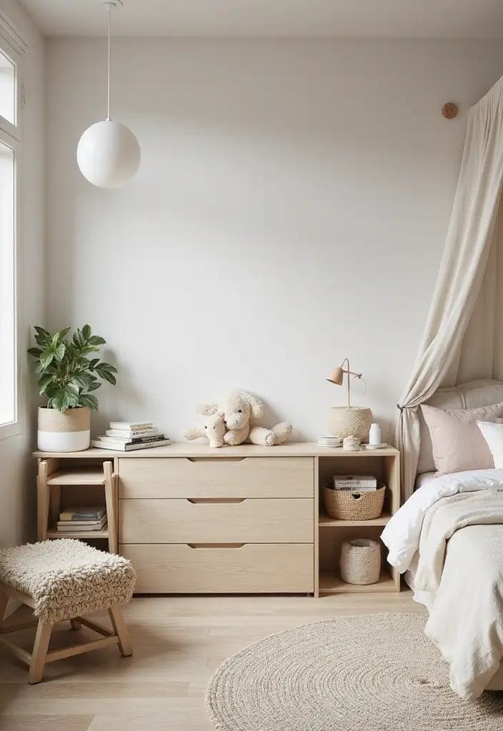 27 Children Bedroom Design for Kids That Are Playful and Smart - 10. Modern Minimalist