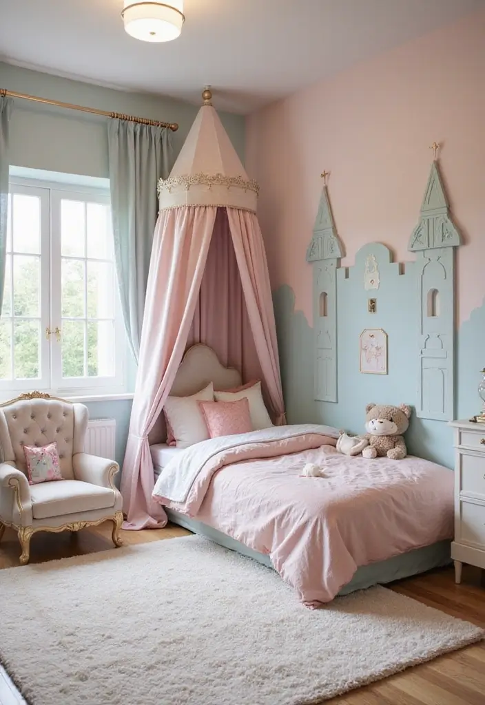 27 Children Bedroom Design for Kids That Are Playful and Smart - 11. Fairytale Castle