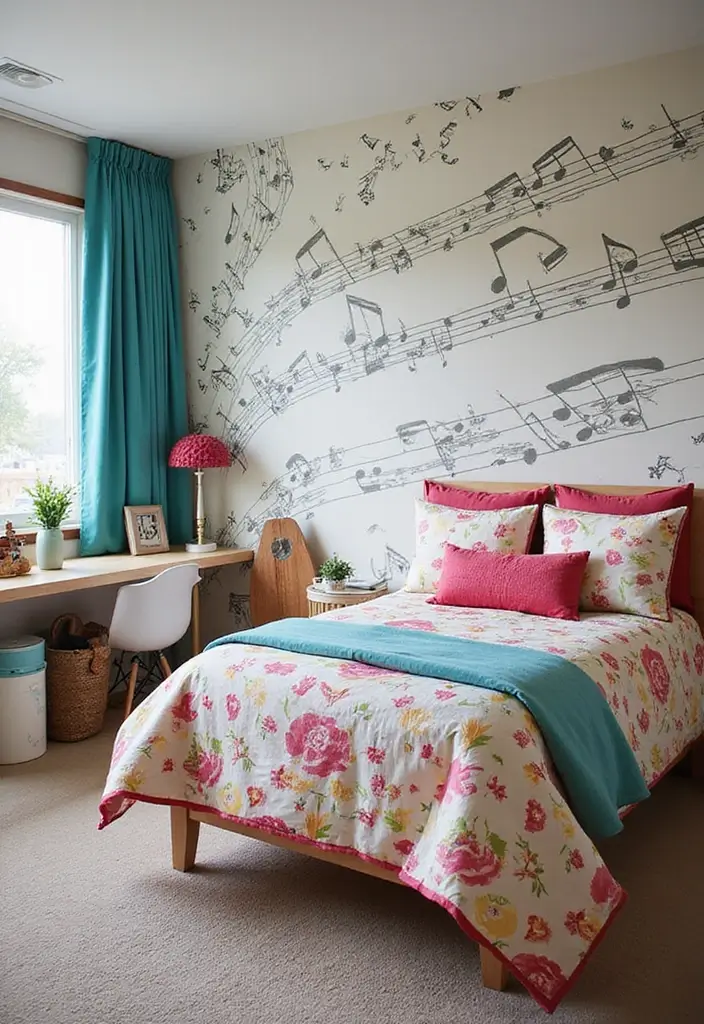 27 Children Bedroom Design for Kids That Are Playful and Smart - 16. Music Lover's Loft