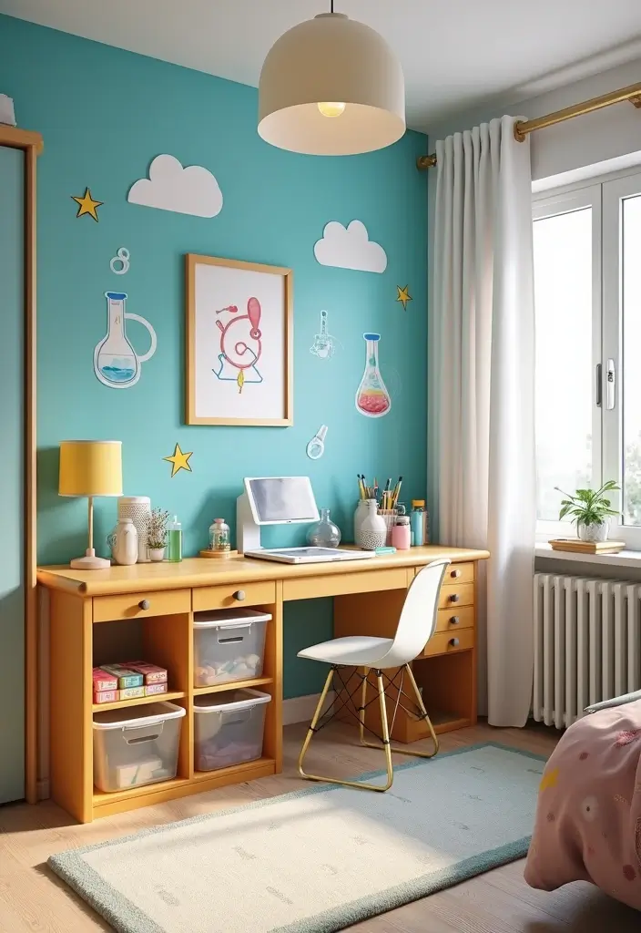 27 Children Bedroom Design for Kids That Are Playful and Smart - 17. Science Lab Adventure