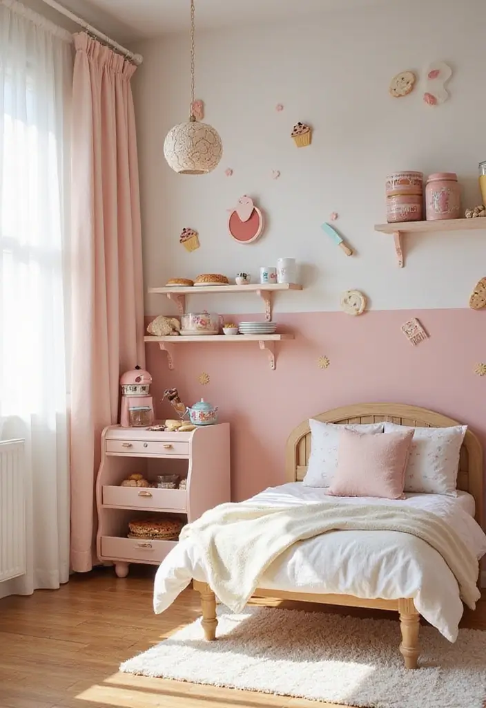 27 Children Bedroom Design for Kids That Are Playful and Smart - 26. Cozy Baking Studio